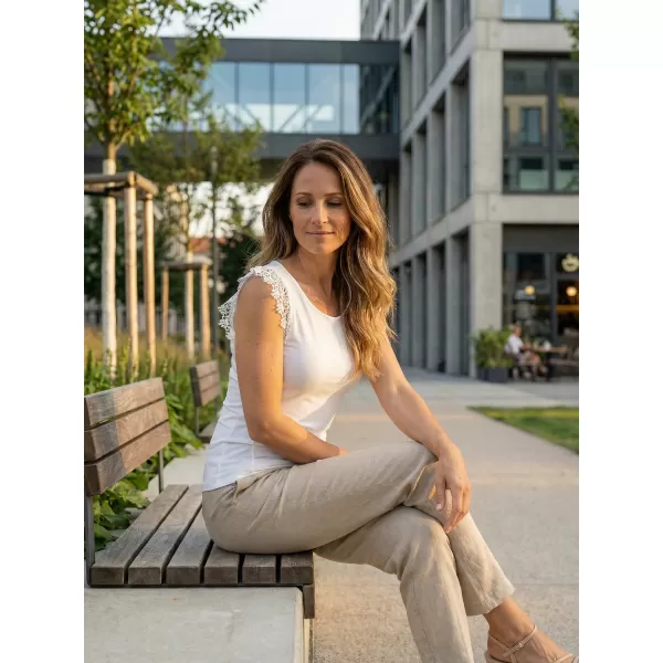  Ženski brezrokavnik KIXMI PENELOPE BELA 