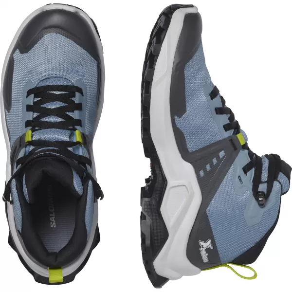  Otroški čevlji SALOMON X RAISE MID GORE-TEX L47071600 ZBLEDEL DENIM/INDIGO STRNAD/KISLA LIMETA 
