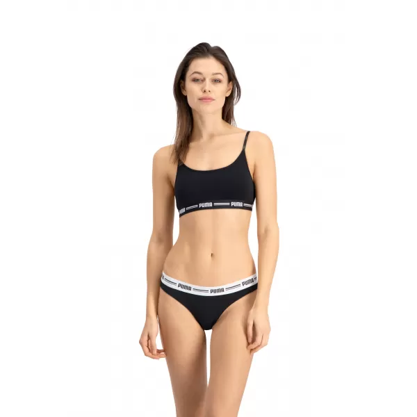  Ženske spodnjice PUMA WOMEN STRING 2P PACK 90785403 ČRNA 