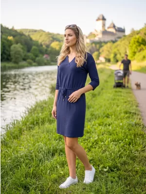 Obleka ALTISPORT ANIKA TEMNO MODRA