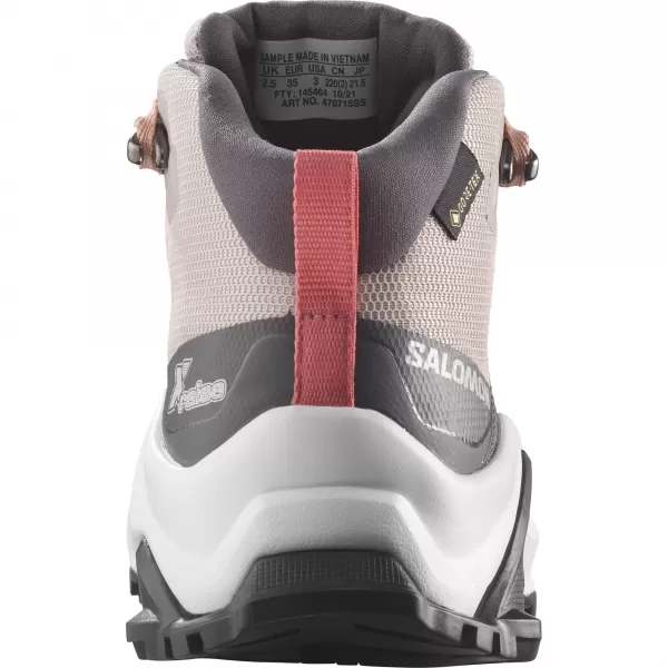 Otroški čevlji SALOMON X RAISE MID GORE-TEX L47071500 PEPEL VRTNIC/BRESKEV BEŽ/ČAJNA VRTNICA 