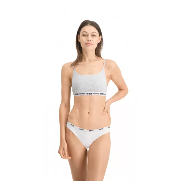  Ženske spodnjice PUMA STRING 3P PACK 90759001 BELA/SIVA/ČRNA 