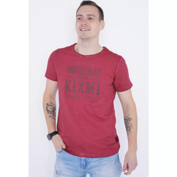  Moška majica s kratkimi rokavi KIXMI PELTON BORDO 