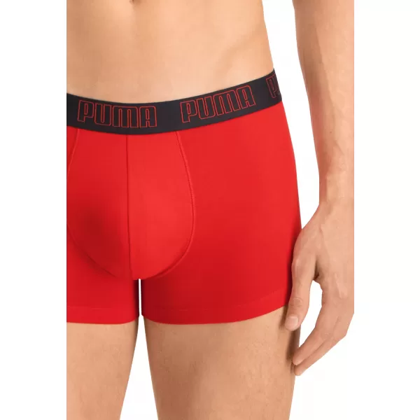  Moške boksarice PUMA BASIC TRUNK 2P 93501502 RDEČA/ČRNA 