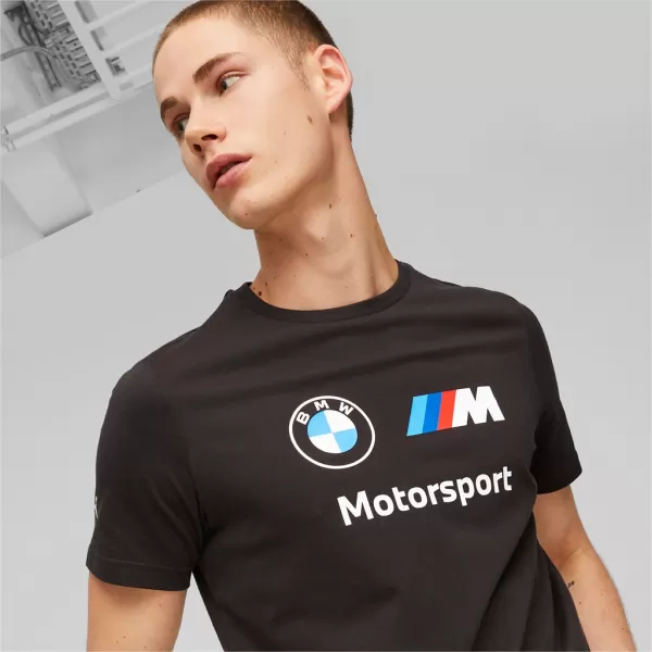  Moška majica s kratkimi rokavi PUMA BMW MMS ESS LOGO TEE 538148-01 ČRNA 