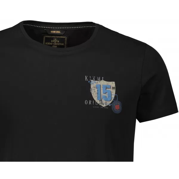  Moška majica s kratkimi rokavi KIXMI PHIL ČRNA 