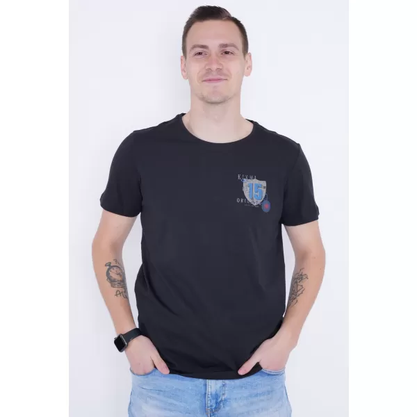  Moška majica s kratkimi rokavi KIXMI PHIL ČRNA 