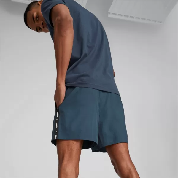  Moške kratke hlače PUMA ESS+ TAPE WOVEN SHORTS 849043-16 MODRA 