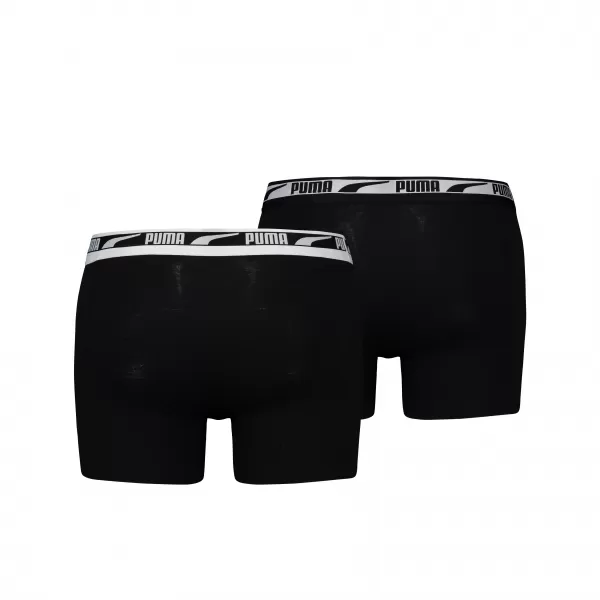  Boksar PUMA MEN MULTI LOGO BOXER 2P 93804701 ČRN 