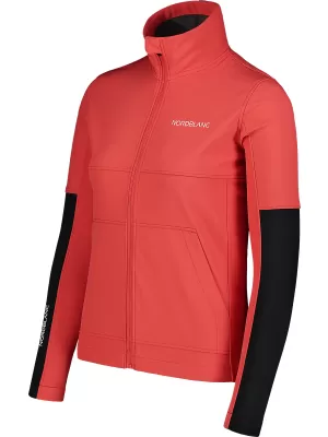Ženska softshell jakna NORDBLANC FJORD NBSSL7657 RDEČE KORALE