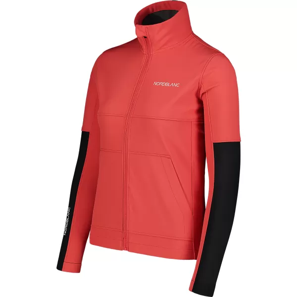  Ženska softshell jakna NORDBLANC FJORD NBSSL7657 RDEČE KORALE 