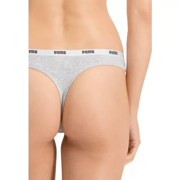  Ženske spodnjice PUMA STRING 3P PACK 90759001 BELA/SIVA/ČRNA 
