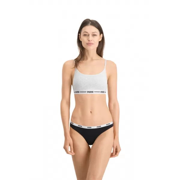  Ženske spodnjice PUMA STRING 3P PACK 90759001 BELA/SIVA/ČRNA 