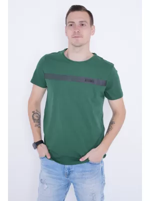 Moška majica s kratkimi rokavi KIXMI PARKER ZELENA