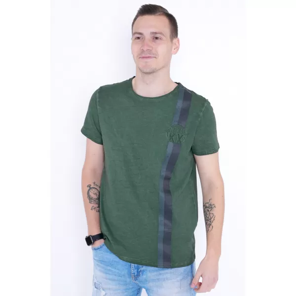  Moška majica s kratkimi rokavi KIXMI PABLO ZELENA 