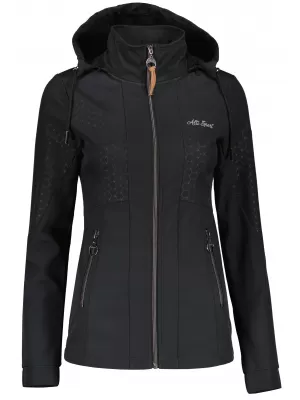 Ženska softshell jakna ALTISPORT ALLISON ČRNA