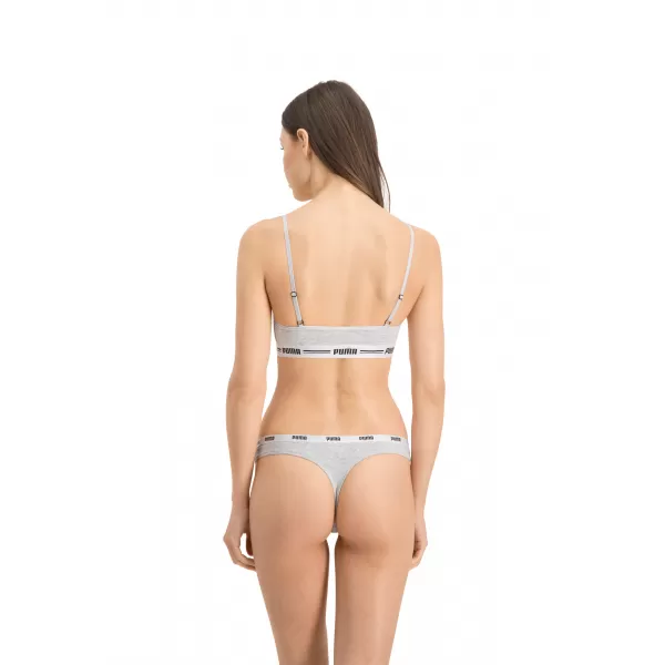  Ženske spodnjice PUMA STRING 3P PACK 90759001 BELA/SIVA/ČRNA 