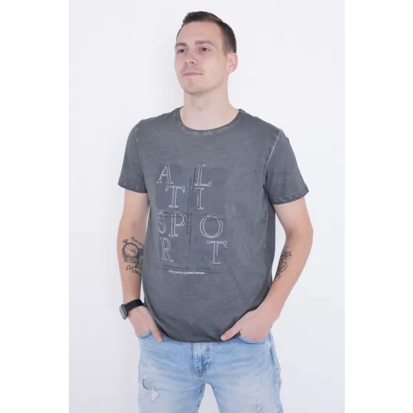  Moška majica s kratkimi rokavi ALTISPORT ARIEN TEMNO SIVA 