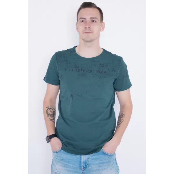  Moška majica s kratkimi rokavi KIXMI PEPPE TEMNO ZELENA 