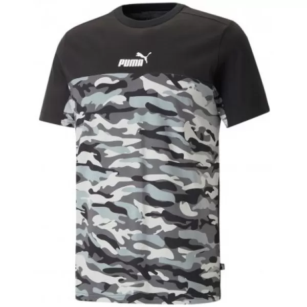  Moška majica s kratkimi rokavi PUMA ESS BLOCK CAMO TEE 673335-01 ČRNA 