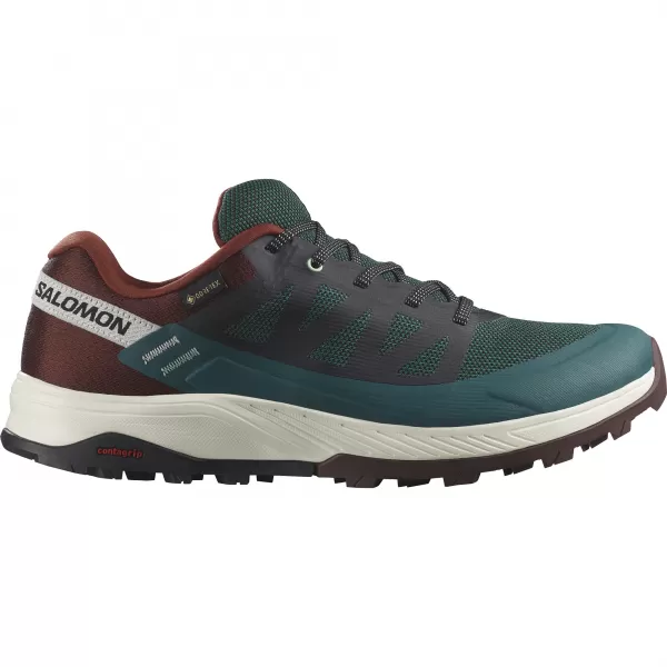  Moški čevlji SALOMON OUTRISE GORE-TEX L47142100 PONDEROSA BOR/GRENKA ČOKOLADA/VANILJEV LED 