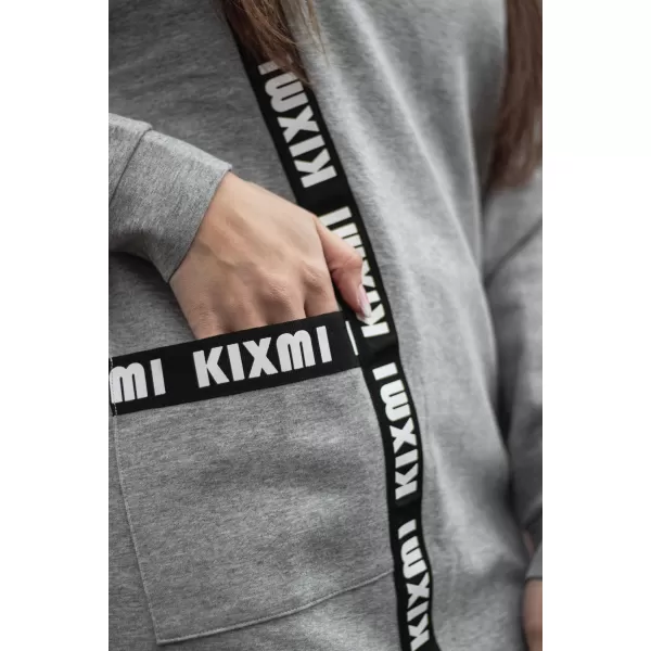  Ženski pulover KIXMI PAIGE SVETLO SIVI POUDARKI 