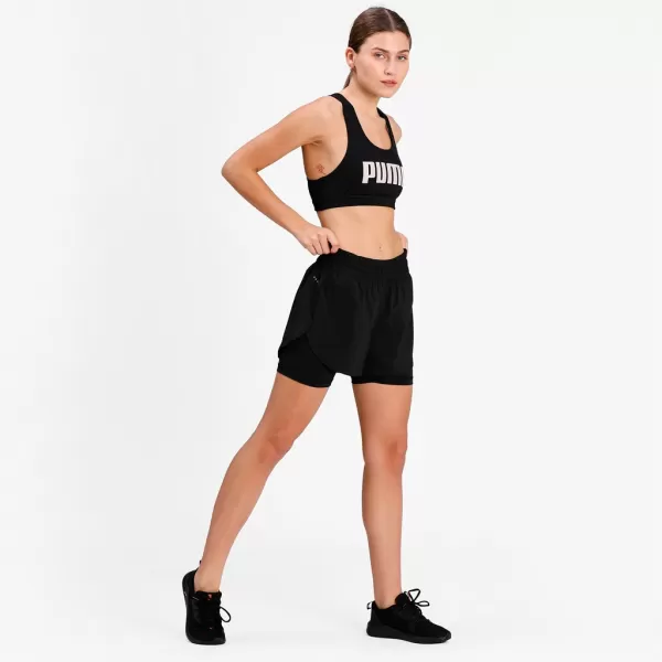  Ženski nedrček PUMA MID IMPACT 4KEEPS GRAPHIC BRA PM 520306-91 ČRNA 