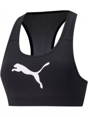 Ženski nedrček PUMA MID IMPACT 4KEEPS GRAPHIC BRA PM 520306-90 ČRNA