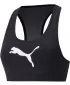 Ženski nedrček PUMA MID IMPACT 4KEEPS GRAPHIC BRA PM 520306-90 ČRNA