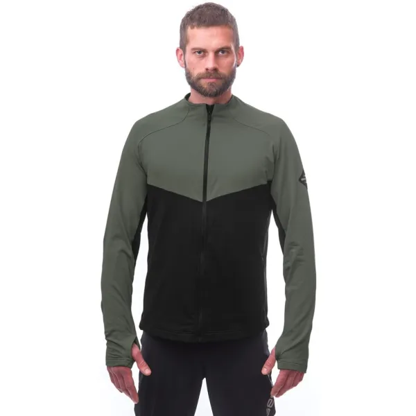  Moška jopica SENSOR COOLMAX THERMO 22200057 ČRNA/OLIVE GREEN 