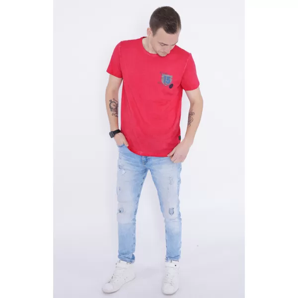  Moška majica s kratkimi rokavi KIXMI PHIL RDEČA 