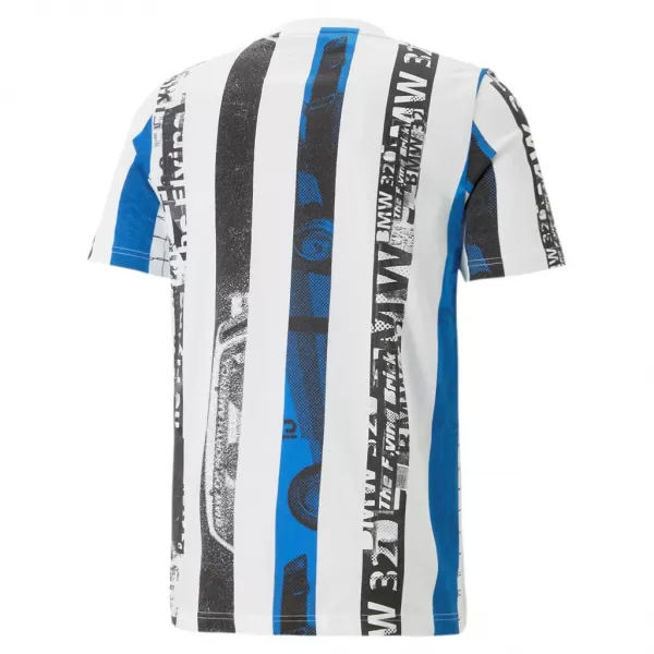  Moška majica s kratkimi rokavi PUMA BMW MMS STRIPED TEE 538139-02 BELA 