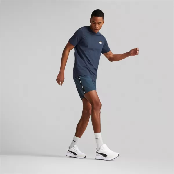  Moške kratke hlače PUMA ESS+ TAPE WOVEN SHORTS 849043-16 MODRA 