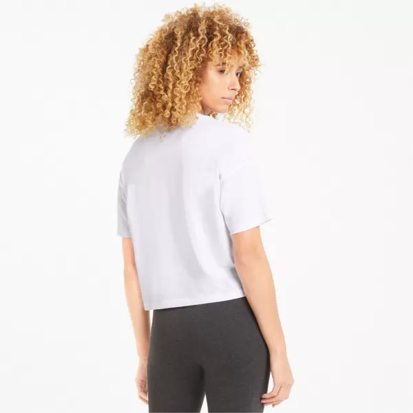  Ženski kratki top PUMA ESS CROPPED LOGO TEE 586866-02 BELA 