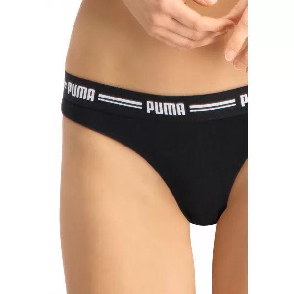  Ženske spodnjice PUMA WOMEN STRING 2P PACK 90785403 ČRNA 