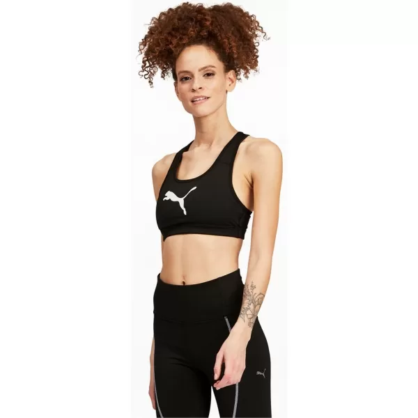  Ženski nedrček PUMA MID IMPACT 4KEEPS GRAPHIC BRA PM 520306-90 ČRNA 