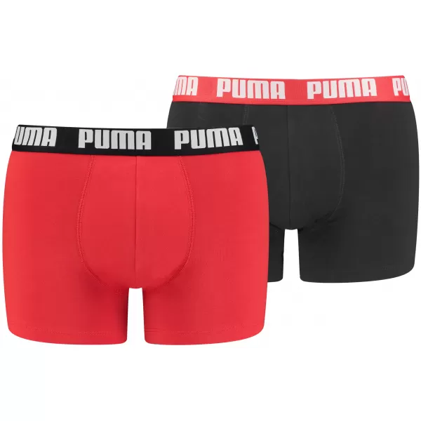  Moške boksarice PUMA BASIC BOXER 2P 90682309 RDEČA/ČRNA 