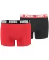 Moške boksarice PUMA BASIC BOXER 2P 90682309 RDEČA/ČRNA