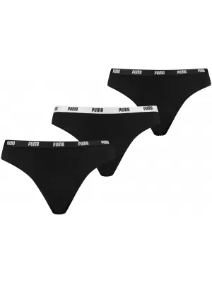 Ženske spodnjice PUMA STRING 3P PACK 90759002 ČRNA