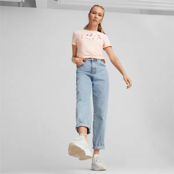  Ženska majica s kratkimi rokavi PUMA ESS+ ANIMAL TEE 673687-66 ROZA 