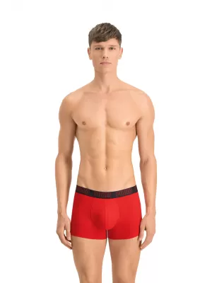 Moške boksarice PUMA BASIC TRUNK 2P 93501502 RDEČA/ČRNA