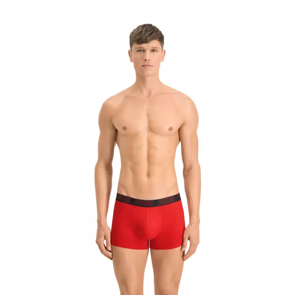  Moške boksarice PUMA BASIC TRUNK 2P 93501502 RDEČA/ČRNA 