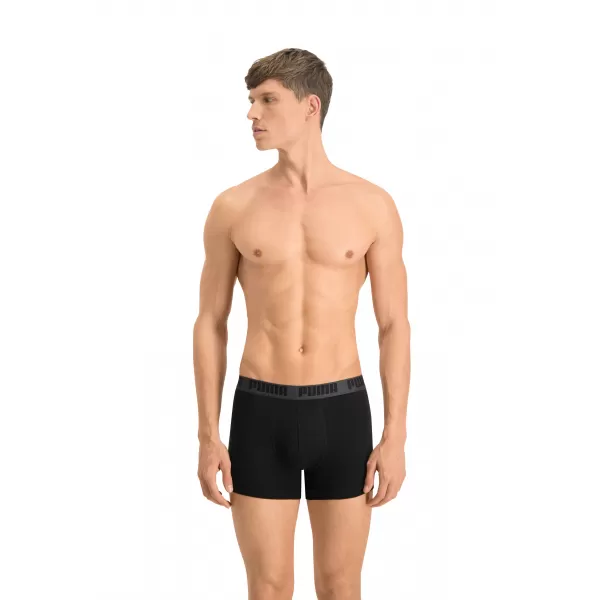  Moške boksarice PUMA BASIC BOXER 2P 88886958 ČRNA/ČRNA 