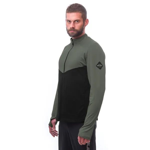  Moška jopica SENSOR COOLMAX THERMO 22200057 ČRNA/OLIVE GREEN 