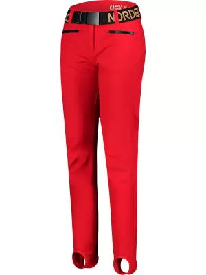 Ženske softshell smučarske hlače NORDBLANC FULLCOVER NBWPL7729 RDEČA