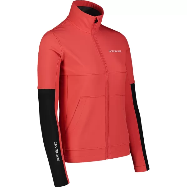  Ženska softshell jakna NORDBLANC FJORD NBSSL7657 RDEČE KORALE 