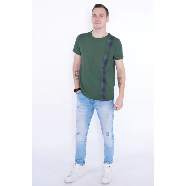  Moška majica s kratkimi rokavi KIXMI PABLO ZELENA 