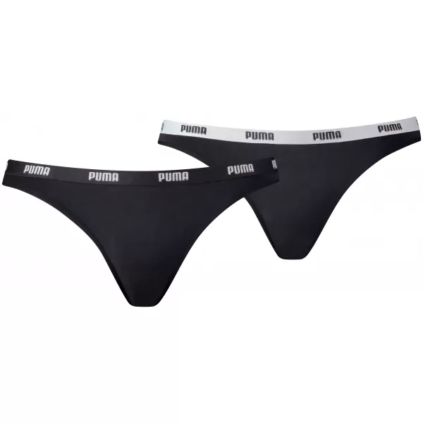 Ženske spodnjice PUMA WOMEN BIKINI 2P PACK 90785103 ČRNA 