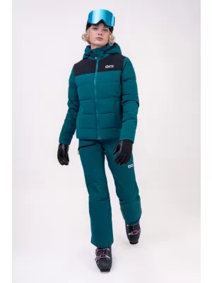 Ženske smučarske hlače NORDBLANC SNOWBALL NBWP7769 ZELENA