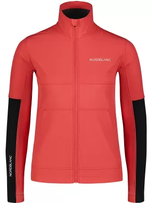Ženska softshell jakna NORDBLANC FJORD NBSSL7657 RDEČE KORALE